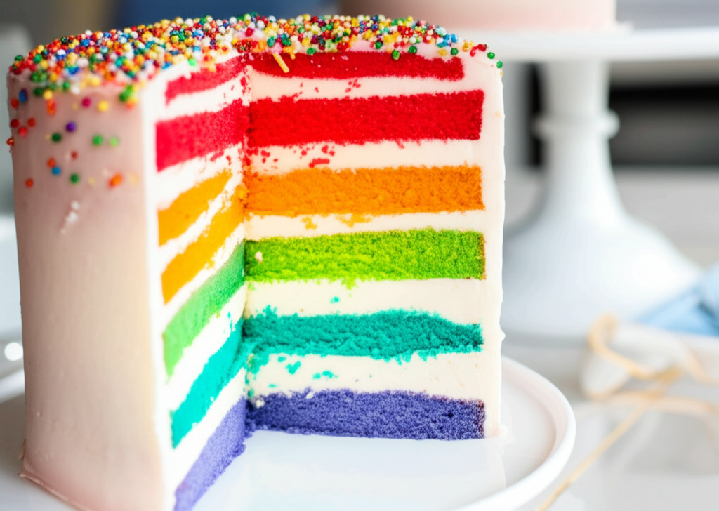 Rainbow Layer Cake