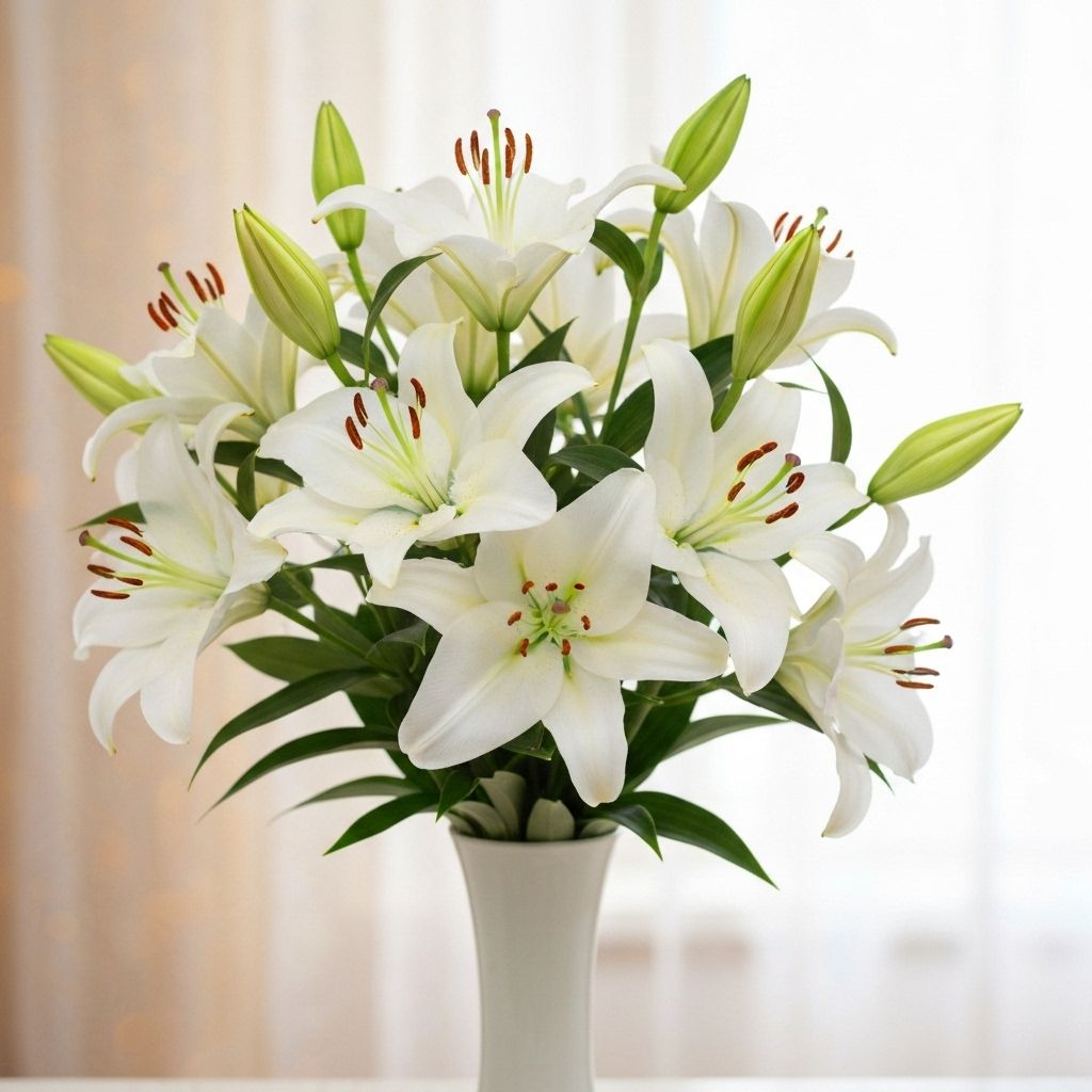 White Lilies Bouquet